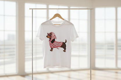 T-shirt dog maculato