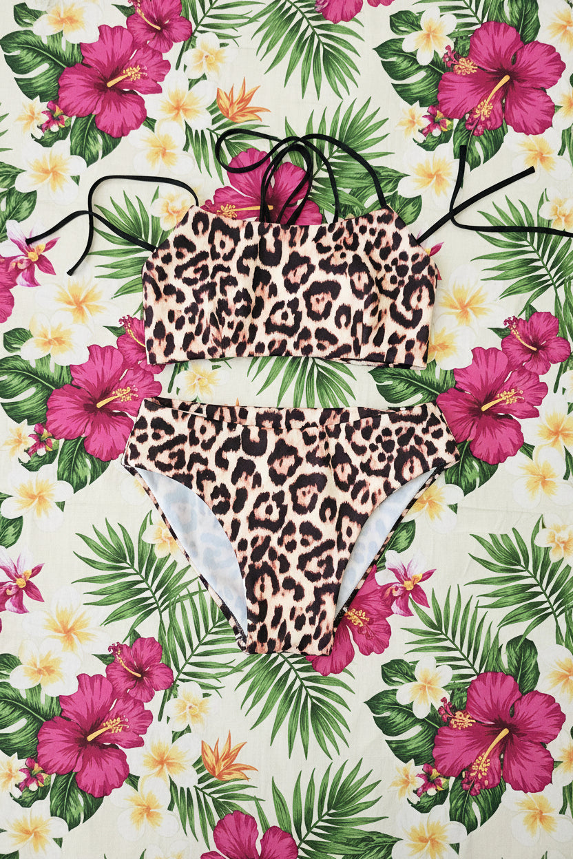 Leopard print bikini