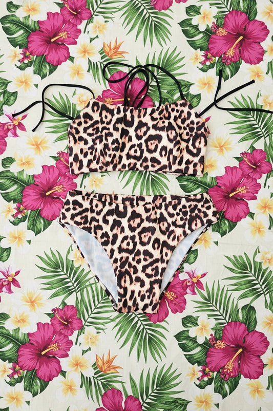 Leopard print bikini