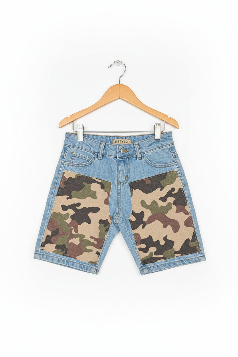 Jeans corto just mimetico