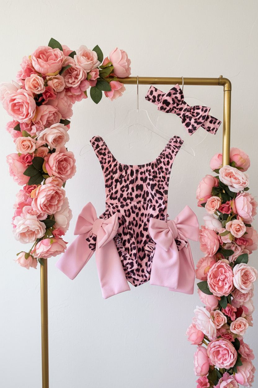 Costume maculato con fascia