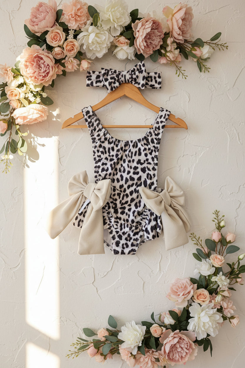 Costume maculato con fascia
